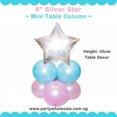 Silver Star Candy Mini Balloon Column