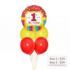 1st Birthday Carnival Helium Balloons Party Supplies Singapore