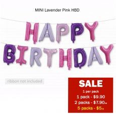 Sale Airfilled Lavender Pink Happy Birthday Party Supplies Singapore