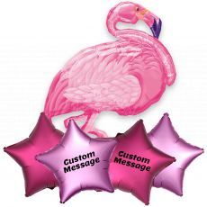Customised Luau Flamingo Helium Balloon Party Wholesale Singapore