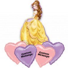 Cusromised Princess Belle Surprise Helium Balloon Party Supplies Singapore