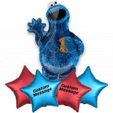 Sesame Street Cookie Monster Surprise Helium Balloon Party Supplies Singapore