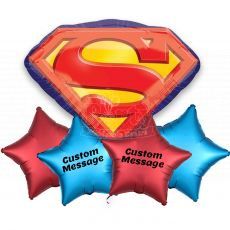 Customised Superhero Superman Surprise Helium Balloon Party Wholesale Singapore