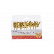 Happy Birthday Gold Candle Cake Topper Singapore