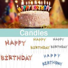 Happy Birthday Candle Cake Topper Singapore