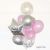 Light Pink Customised Confetti Helium Balloon Bouquet Party Wholesale