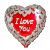 I Love You Mini Hearts Foil Balloon