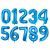 Blue Number Helium Balloon Party Wholesale