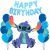 Disney Stitch Giant Birthday Balloon Package