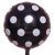 Black Polka Dot White Foil Balloon