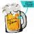 Customised Beer Alcohol Helium Balloon