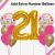 Happy Birthday Number Helium Balloon Party Wholesale