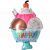Happy Birthday Ice Cream Cup Balloon