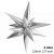Silver Star Burst Foil Balloon Party Wholesale