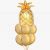 Prosperity Gold Pineapple Balloon Bouquet
