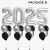 New Year Countdown 2025 Silver Balloons
