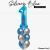 Silvery Blue 1st Birthday Helium Balloon