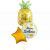 Gold Pineapple Happy Birthday Balloon Bouquet