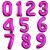 Hot Pink Number Foil Balloon