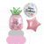 Pink Pineapple Birthday Balloon Set