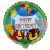 Safari Animal Happy Birthday Foil Balloon