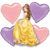 Princess Belle Beauty and the Beast Supershape Balloon Bouquet