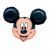 Mickey Mouse Head Foil Balloon 27In