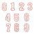 Number Candle Red Outline Party Supplies