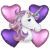 Unicorn Pink Magical Balloon Bouquet Party Wholesale