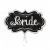 Bride Chalkboard Marqueen Foil Balloon 34In