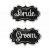 Bride & Groom Chalkboard Wedding Balloon Set