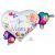 Mother's Day Love You Mom Watercolour Foil Balloon 20In