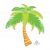 Aloha Summer Palm Tree Foil Balloon 33In