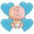 Baby Shower Welcome Boy Balloon Bouquet