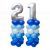 Blue Number Balloon Column