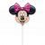 Minnie Mouse Head Airfilled Foil Balloon