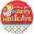Merry Christmast Happy Holiday Dots Balloons