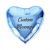 Customized Light Blue Heart Helium Balloon