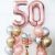 Customized Rose Gold Number Helium Balloon