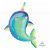 Baby Narwhale Ocean Sea Colourful Foil Balloon
