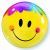 Smiley Face Qualatex Bubble Balloon