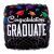 Congratulations Graduate Academic Cap Graduation Foil Balloon