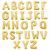 Jumbo Gold Letter Balloon Party Wholesale