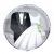 Wedding Dress And Tuxedo Foil Balloon 18inch