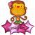 Customised Monkey Girl Helium Balloon Party Supplies Singapore