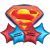 Customised Superhero Superman Surprise Helium Balloon Party Wholesale Singapore