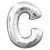 Jumbo Letter C Foil Balloon