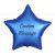 Customised Blue Star Foil Helium Balloon