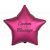 Customised Pink Star Foil Helium Balloon
