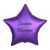 Customised Purple Star Foil Helium Balloon